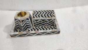 Brûleur d'encens de haute qualité vadrouille incrustation prix de gros porte-encens nacre Bakhoor brûleur par Falak World Export - Product Image 5