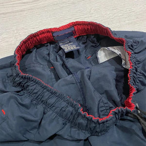 Pantalon multi-poches ample unisexe, pantalon cargo ample, coupe-vent, taille élastique, ceinture réglable, fermeture éclair, jambe large, couleur noire - Product Image 6