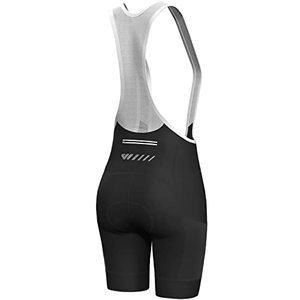 Cuissardes ajustées pour femmes, dos en mesh noir, anti-humidité, pour le cyclisme, longueur courte, en Spandex et Nylon - Product Image 1