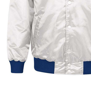 Best Selling Custom High Quality Satin <b>Baseball</b> Varsity <b>Jacket</b> Solid Color Waterproof Thick Winter Fashion <b>for</b> <b>Men</b> - Product Image 4