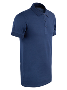 Camisetas Polo para Hombre, 95% Algodón, 5% Lycra, 180 GSM, Color Azul Marino - Product Image 4