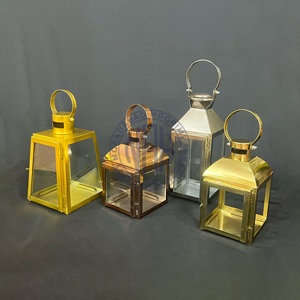 2026 High Quality <b>Mini</b> Tea Light Candle <b>Lanterns</b> Metal Design Pillar Holders Jars Home Decor Wholesale Factory Supply - Product Image 3