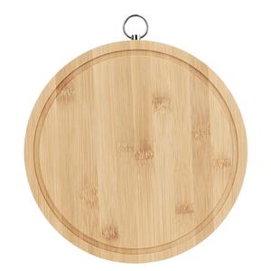 เขียงทรงกลมมีร่องและพื้นผิวตามธรรมชาติสำหรับห้องครัวในบ้าน - Product Image 4