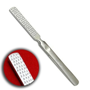 Râpe à pieds professionnelle double face en acier inoxydable, lime à pieds longue en métal, durable, réutilisable, logo personnalisé, manuelle, pour peaux dures - Product Image 1