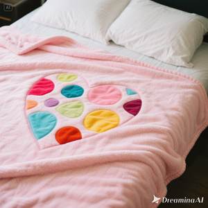 ผ้าห่มขนแกะเนื้อนุ่มหรูหราสีชมพูอ่อนขนาดควีนไซส์ - Product Image 2