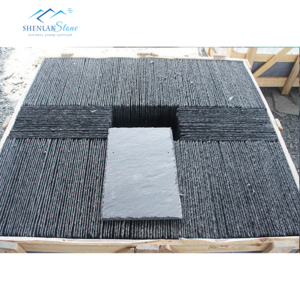 Tuiles plates modernes d'<span class=keywords><strong>ardoise</strong></span> grise noire de pierre naturelle pour des villas résistantes à la chaleur plus de 5 ans de garantie - Product Image 5