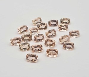 หมอนมอร์แกไนท์สีชมพูธรรมชาติที่ผ่านการรับรองจาก IGI ตัดอัญมณีหลวมขนาด5*7มม. สำหรับการทำเครื่องประดับ - Product Image 3