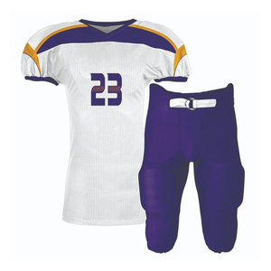 Ensemble de maillots de football à manches courtes sublimés personnalisés, respirant, léger, séchage rapide, tissu 100% polyester, entraînement - Product Image 2