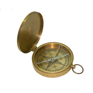 Haute qualité Top vente Mini boussole en laiton nautique professionnel randonnée en plein air Camping survie article directionnel étanche - Product Image 1