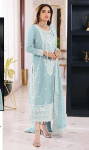 Nueva Organza paquistaní con traje bordado pesado con Stanton Pent con Organza con Dupatta bordada para mujeres - Product Image 4