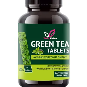 Groene Theetabletten: Uw Dagelijkse Dosis Antioxidanten En Aanpassing Van De Gezondheidsvoordelen Beschikbaar, Privé-Etikettering