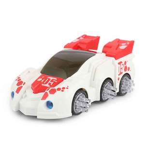 รถโคสเตอร์พร้อมดนตรีและไฟสำหรับเด็ก - สีขาว - Product Image 1