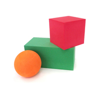 Blocs de construction en mousse géométrique 3D EVA 6 formes, solides, assortis et colorés