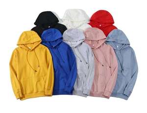 Sweat-shirts à capuche personnalisés de haute qualité, surdimensionnés, unis, avec logo brodé, sweat-shirts à capuche pour hommes - Product Image 1