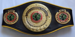 Custom Boxing Championship <b>Belt</b> With <b>Red</b> Leather Strap And Gold Plated Plate - Product Image 2