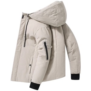 Chaqueta Corta con Capucha para Hombre, Estilo Coreano, Holgada, Informal, con Cuello Alto, para Otoño e Invierno, Abrigos para Parejas, 2026 - Product Image 6