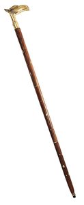<b>Nautical</b> Long Wood Cane Collectible Foldable Walking Stick with Brass Handle for Hiking and Outdoor Activities - Product Image 4