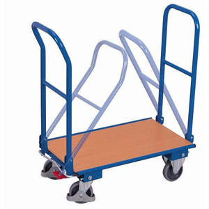 Chariot pliant à quatre roues Variofit, usage industriel, dimensions extérieures 855 x 470 mm (L/L), pliable, 2 supports 936 mm - Product Image 1