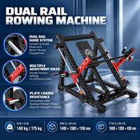 BN Plate Loaded Double Track Row Pull Back Machine, équipement de musculation du dos à charges libre pour salle de sport commerciale et studio de fitness, vente en gros