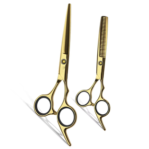 Tijeras de Entresacar Profesionales de Acero Inoxidable 4CR de Alta Calidad, para Diestros, No Plegables, con 32 Dientes y Mango Mediano - Product Image 1