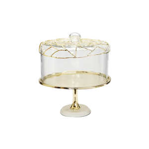 Soporte para Pastel de 3 Niveles, Hecho a Mano, Ecológico, de Metal y Cerámica, Redondo/Cuadrado de 6/8/10 Pulgadas para Bodas y Té de la Tarde - Product Image 2