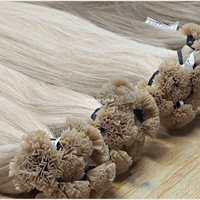 Rambut Vietnam V TIP Harga Pabrik Terlaris 100% Rambut Asli Tebal dari Akar Hingga Ujung, Ujung Rambut Penuh