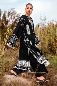 Colección de invierno 2025 para mujer, trajes étnicos para césped para mujer, cuello redondo con Pakistán completo, India, superventas, lavable ecológico - Product Image 3