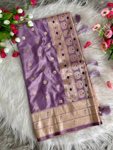 Magnifique aspect brillant Satin Paithani soie Saree femme mode en gros fabricant d'usine au prix de gros - Product Image 2