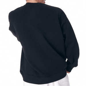 Sudadera de invierno de algodón pesado de rizo francés Unisex logotipo personalizado cuello redondo de gran tamaño liso teñido camisa transpirable ecológica - Product Image 2