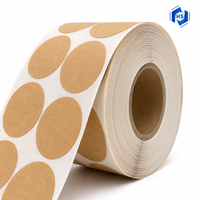Maßgefertigte A4 Braune Kraftpapier-Aufkleberbögen, Matte Beschreibbare Selbstklebende Etiketten für Tintenstrahl- und Laserdruck sowie Verpackungen