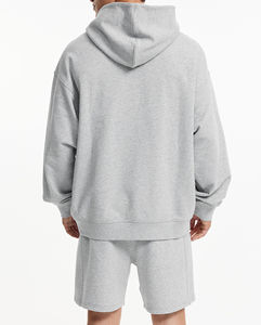 Le Pakistan a fabriqué le meilleur produit solide couleur rouge taille confortable coton polaire personnalisé plaine hommes sweats à capuche OEM Service personnalisé - Product Image 3