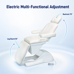Lettino Elettrico Multifunzionale per Trattamenti Estetici, Tavolo da Massaggio Facciale, Poltrona Spa con 3 Motori per Cliniche e Saloni - Product Image 1