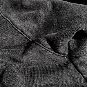 Sweat-shirts à capuche vintage de couleur unie, délavés, courts, surdimensionnés, broderie lourde, lavage à l'acide, pour hommes - Product Image 4