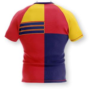 Uniforme de Rugby, Fabricante OEM, Conjunto de Camiseta y Pantalones Cortos de Alta Calidad con Estampado para Equipos, Ecológico, de Secado Rápido y Transpirable - Product Image 4