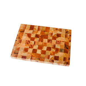 Planche à découper de boucher carrée en bois d'acacia de grain d'extrémité personnalisée de haute qualité en gros pour une utilisation en cuisine sur la viande et les légumes - Product Image 5