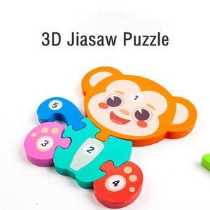 Montessori legno classico puzzle 3D 16 <span class=keywords><strong>stili</strong></span> 3D giochi di abbinamento animali 3D puzzle <span class=keywords><strong>educativi</strong></span> per bambini ragazzi e ragazze - Product Image 4