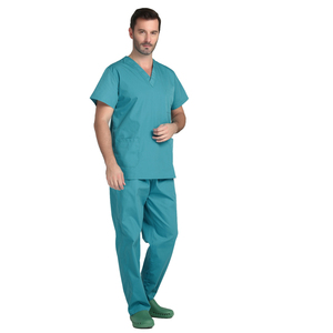 Ensembles de Blouses d'Infirmier Personnalisés pour Hommes, Vente en Gros OEM, Tissu Toile d'Été pour Hôpital, KATBROS INDUSTRY, Matériaux de Haute Qualité, Sur Mesure - Product Image 5