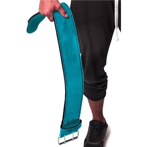 เข็มขัดยกน้ำหนักหนังวัวแท้10/13มม. แบบง่ามคู่4นิ้วเข็มขัดยกน้ำหนักหนัก - Product Image 1