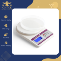 Balance de cuisine numérique avec écran LCD rétroéclairé, capacité 10 kg, piles AAA, arrêt automatique, contrôle des portions pour la pâtisserie à domicile, bol en plastique avec couvercle