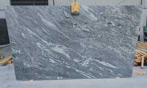 Tuile de dalle de granit vert de conception moderne de Kuppam pierre naturelle polie pour la grande forme extérieure de plancher de cuisine - Product Image 4