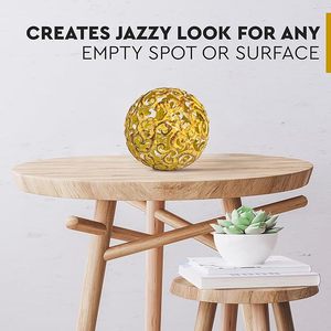 Esfera de bronce Ins moderna pintada a mano, decoración de Metal, centro de mesa creativo elegante, sala de estar, dormitorio, mesa de oficina, decoración del hogar - Product Image 3