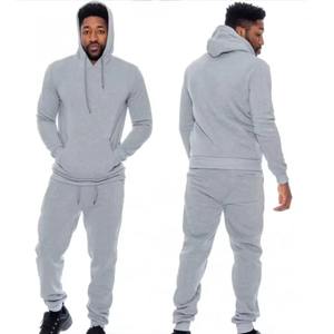 ชุดวอร์มกางเกงและเสื้อฮู้ดสำหรับผู้ชายชุดวิ่งออกกำลังกายผ้าฟลีซผ้าฝ้ายปักลาย2ชิ้น - Product Image 1