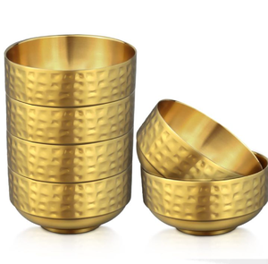 Hammered Aluminum Disposable <b>Serving</b> <b>Bowl</b> with Aluminum Floral Handles for Hotels & Restaurants <b>Salad</b> <b>Serving</b> <b>Bowls</b> Custom Color - Product Image 4