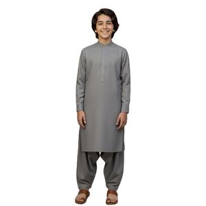 La mejor calidad para niños Shalwar Kameez Diseño de lino Shalwar Kameez para niños y bebés Precio al por mayor - Product Image 1