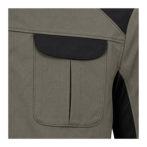 Ensemble chemise de travail à manches longues gris-noir personnalisé et pantalon renforcé pour le personnel des installations industrielles - Vente en gros Fabricant - Product Image 6