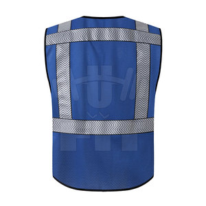 Gilet de sécurité réfléchissant en polyester et coton respirant pour le travail en hiver, logo personnalisé, personnalisable, très résistant - Product Image 3