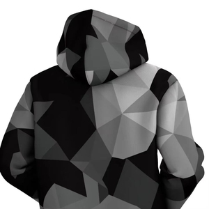Sudadera con Capucha para Hombre, Estampado Geométrico, Corte Regular, Informal, para Otoño, con Bolsillos, Transpirable, de Poliéster Tejido - Product Image 3