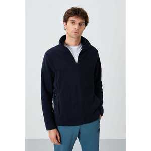 Sudadera Hardy para Hombre en Azul Marino, Corte Estándar, 100% Forro Polar de Poliéster-88299 - Product Image 3
