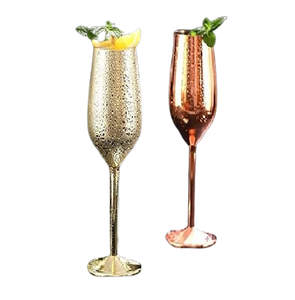 Copa de vino con acabado de cobre de diseño moderno al por mayor y proveedor de vidrio hecho a mano creativo superventas 2023 - Product Image 4