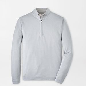 Pull à col montant décontracté personnalisé, col de baseball, manches longues, léger, quart de zip, en coton mélangé - Product Image 4